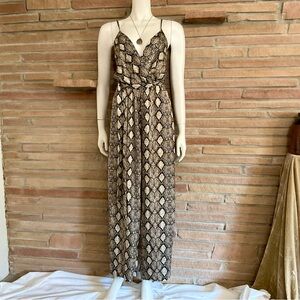 Vintage Studio 1011 Snakeskin Print Jumpsuit Small